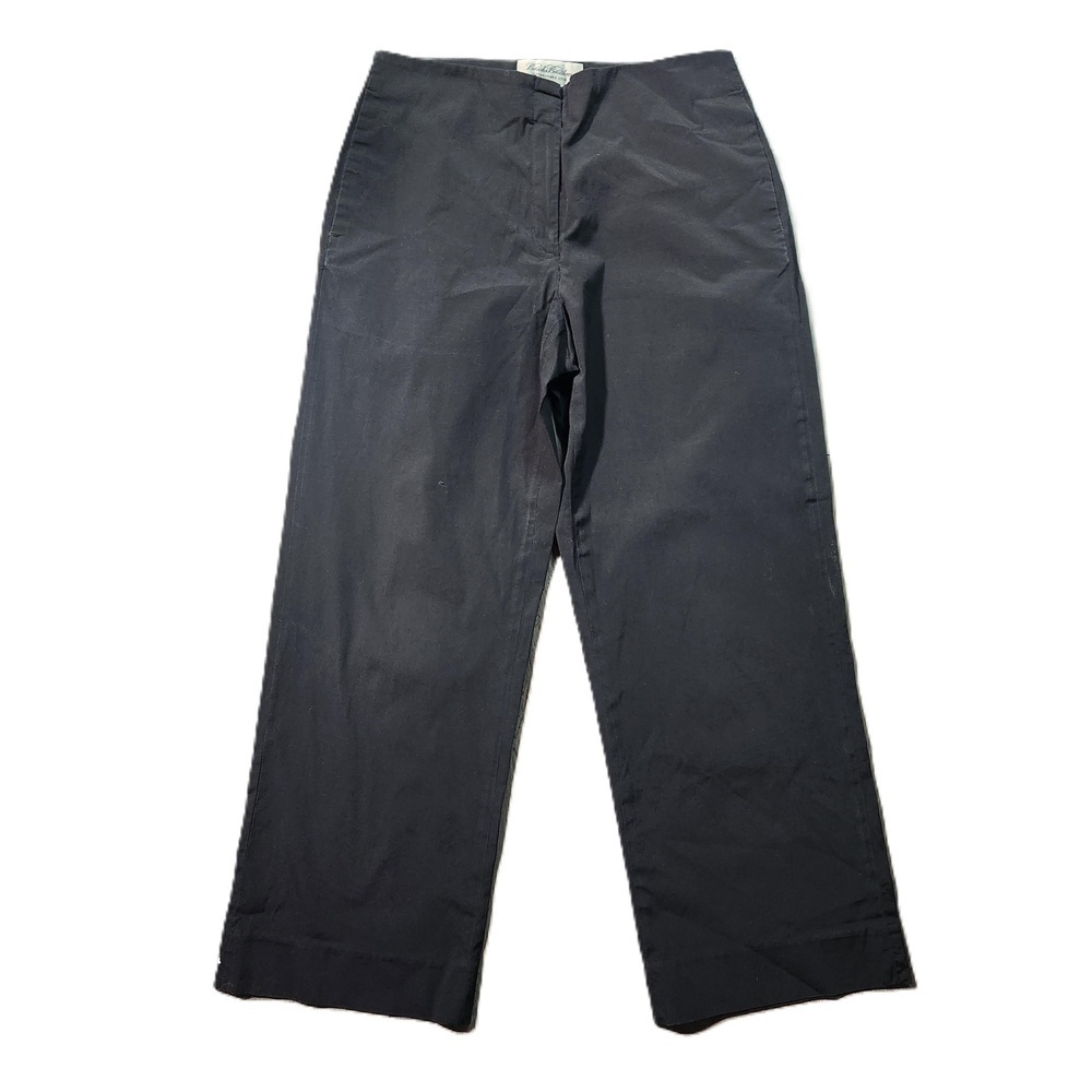 Brooks Brothers Black High Waisted Cropped Dress Pants Size 4